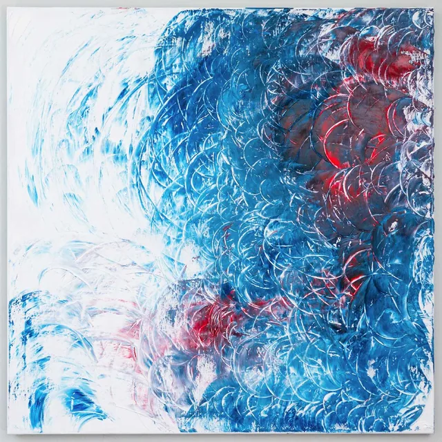 Blue Bubble — oil painting, 2023