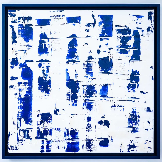 Blue White — oil painting, 2022