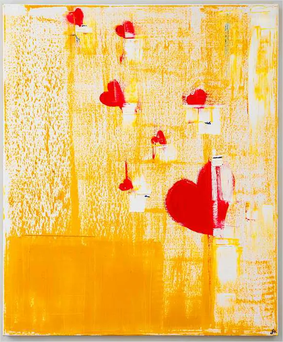 The 7 Hearts — oil painting, 2022
