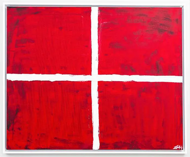 The White Cross — oil painting, 2020