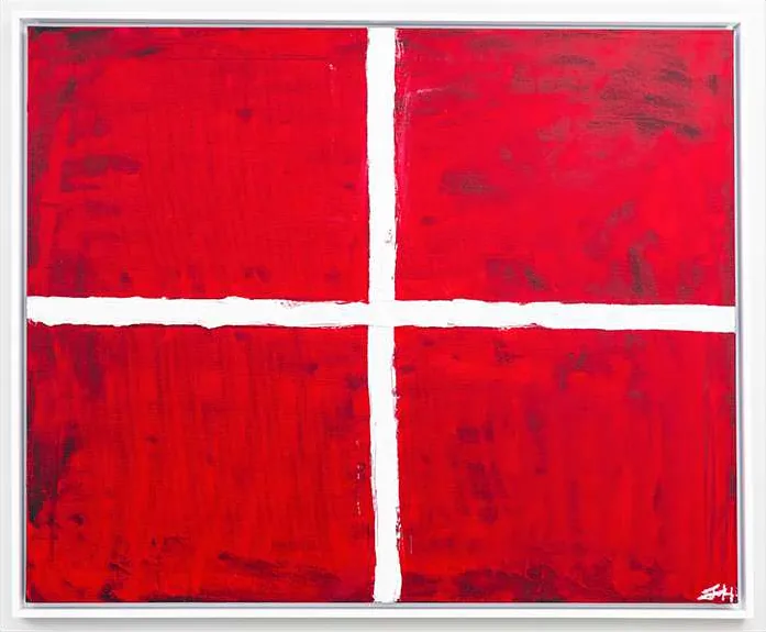 The White Cross — oil painting, 2020